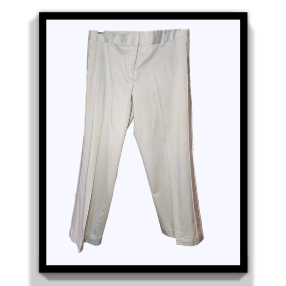 BCBGMaxAzria Side Piping Stripe Cotton Capri Pants - Picture 12 of 16